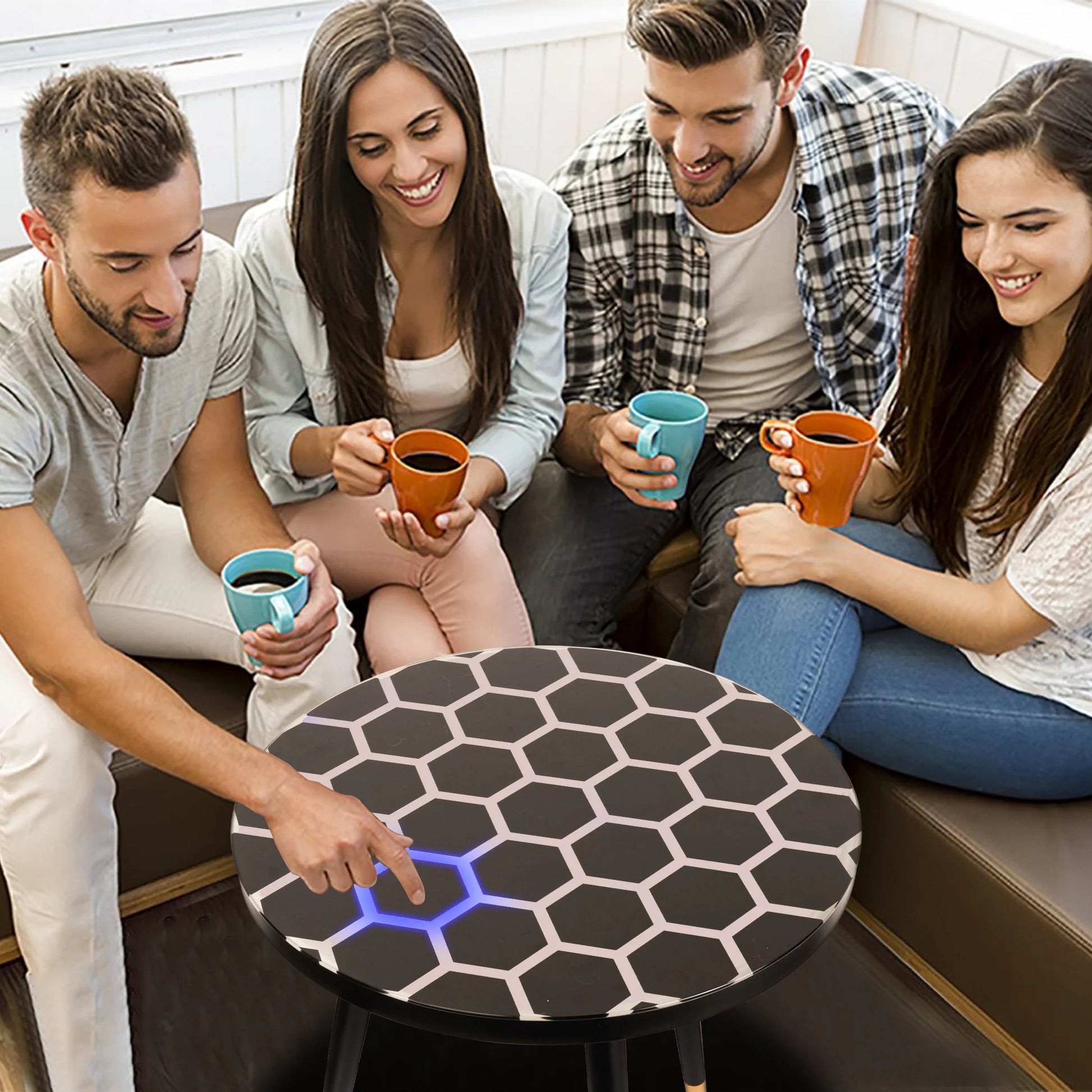 Innovative Touch-Sensitive Glow Coffee Table