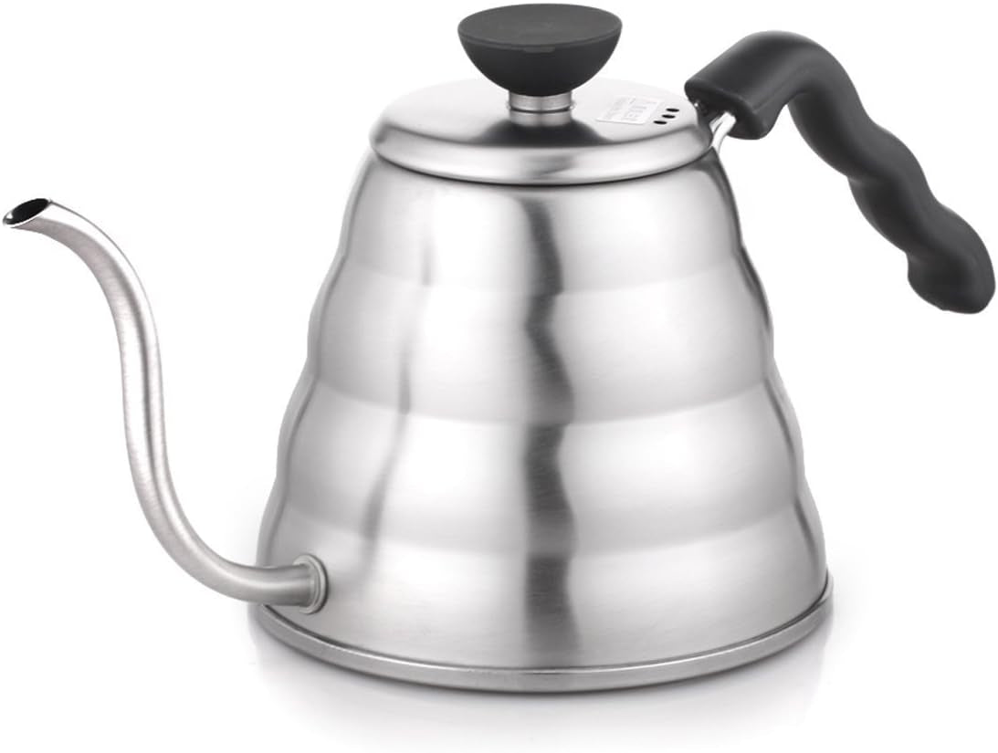 V60 "Buono" Gooseneck Drip Kettle, 1200Ml, Silver