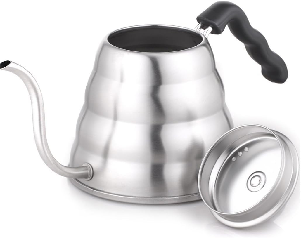 V60 "Buono" Gooseneck Drip Kettle, 1200Ml, Silver