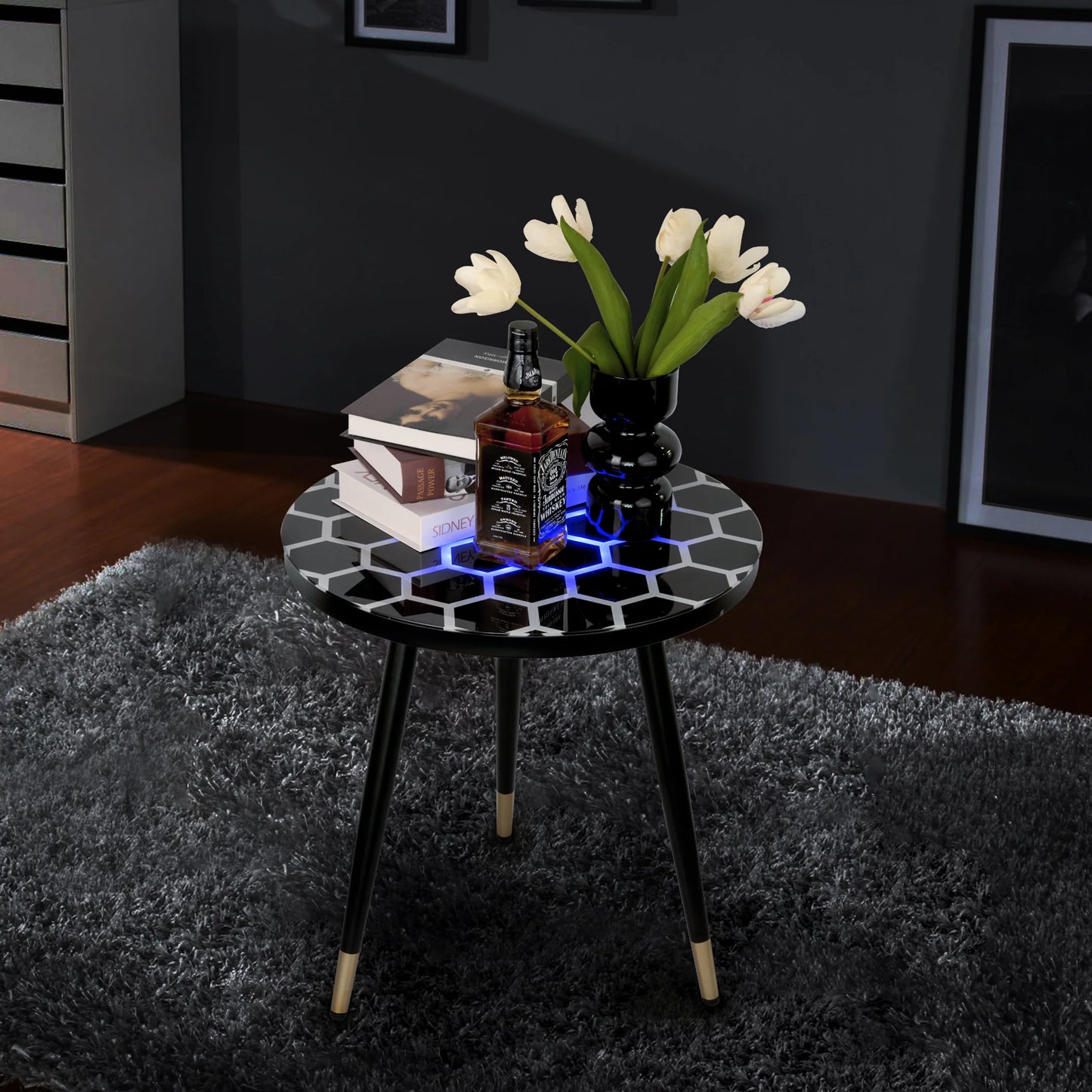 Innovative Touch-Sensitive Glow Coffee Table